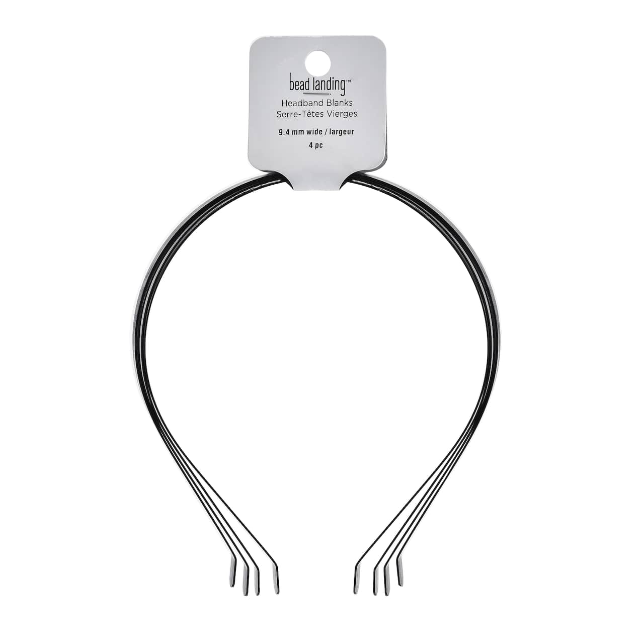 9.4mm Metal Headband Blanks, 4ct. by Bead Landing™